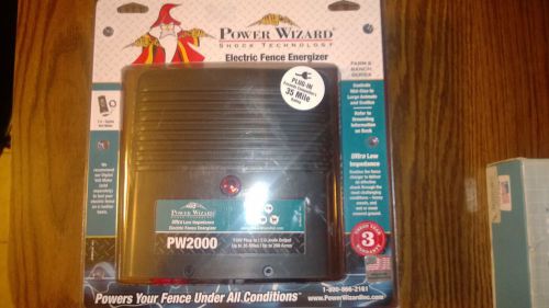 power wizard electronic fence energizer pw2000 110v plug in    &#034;new&#034;