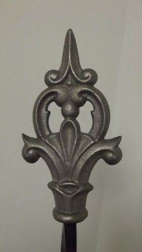 Large XL Wrought Iron Finials Ornamental Gate Cast Fence Final Toppers for 1/2&#034;