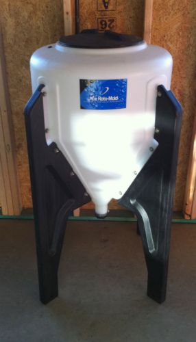 35 gallon cone bottom tank 32&#034; x 49&#034;  with poly stand for sale