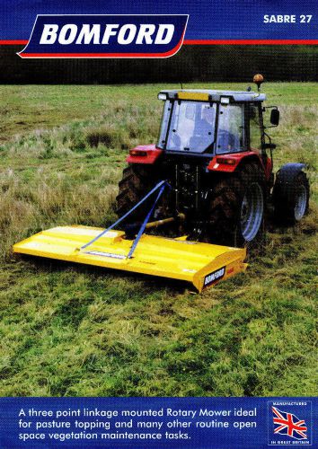 Bomford Rotary Mower Sabre 27 Leaflet 7937A