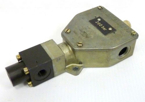 Rexroth hed-1-ka-40/500 pressure switch 460vac 15a 125vdc 0.4a preset to bar-280 for sale