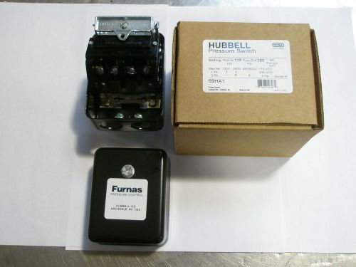 NEW FURNAS/HUBBELL 69HA1 AIR COMPRESSOR PRESSURE SWITCH 115-150PSI