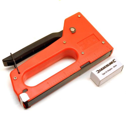 Abs staple gun / stapler craft hobby diy / 4-8mm staples sil62 for sale