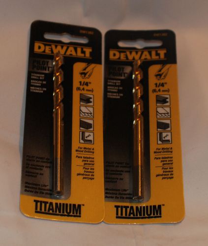 Dewalt 1/4&#034; Drill bits Model DW1382 - lot of 2