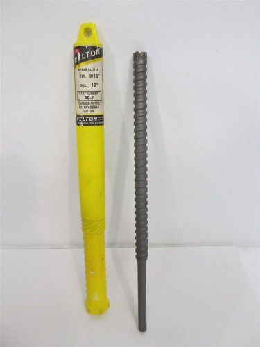 Relton RB-9, 9/16&#034; x 8 3/8&#034; x 12&#034;, Carbide Tipped Rebar Eater Straight Shank