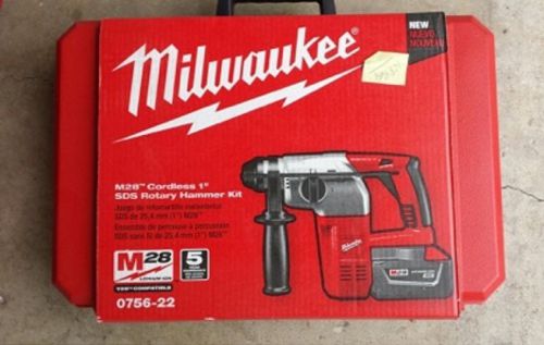 Milwaukee M28  0756-22 Cordless Lithium-Ion 1 SDS-Plus Rotary Hammer Kit