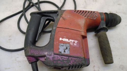HILTI TE-16 CORDED DELUXE ROTARY HAMMER 120 VOLTS AC 60 HZ 800 W USED