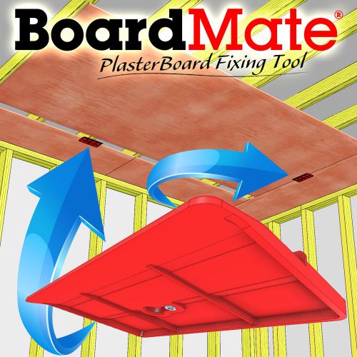 BoardMate- Drywall Installation Tool, Supports The Board In Place While Securing