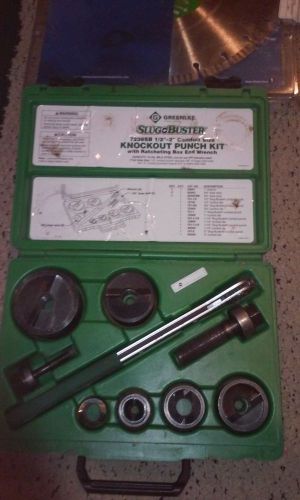 Greenlee 7238SB Slug Buster 1/2&#034; to 2&#034; Conduit Knockout Punch Kit with Wrench