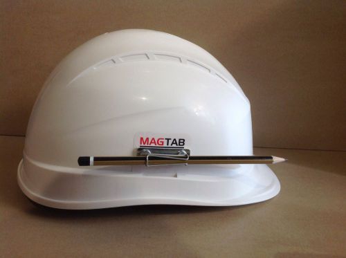 Magtab, magnetic pen/pencil holder, helmet/hard hat accessory. (pack of 15) for sale