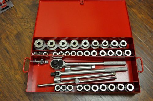 Proto 3/4 drive sae standard and deep well socket set no reserve for sale