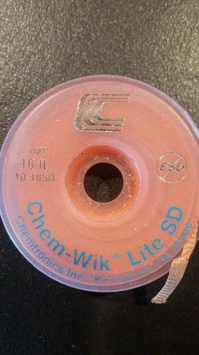 Chemtronics Chem-Wik Lite SD 10 ft 10-10SD..100&#034; Copper Braid for Solder Removal