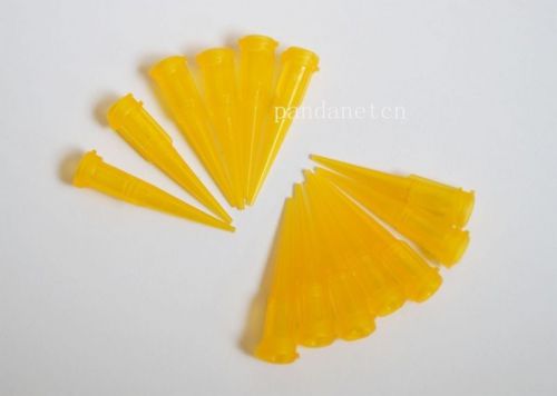 TT Blunt dispensing needles plastic tapered tips 150 pcs 27Ga Orange