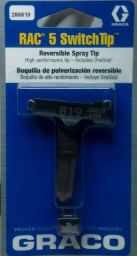 286819 New Genuine Graco RAC V Reversible Switch Tip Size 819  Airless sprayer