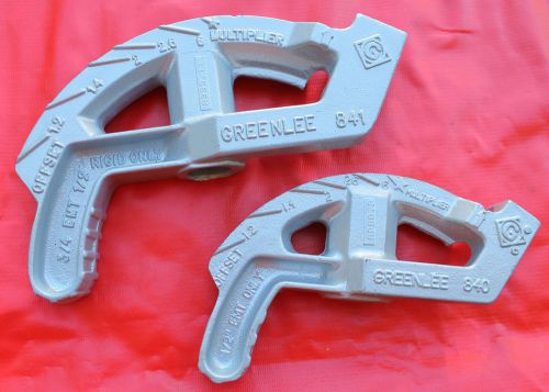 Greenlee Tools - 2 Pcs 840 &amp; 841 Metal Conduit Bender for 1/2&#034; &amp; 3/4&#034; EMT Pipe