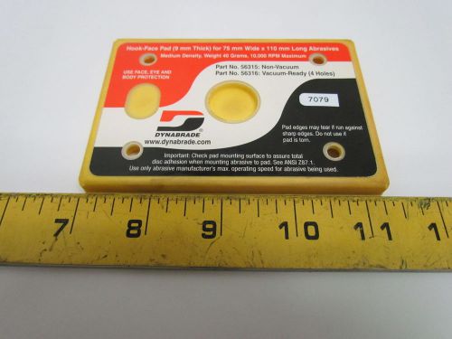 Dynabrade 75x110mm vacuum dynabug ii sanding disc backing pad hook-face 3x4-1/4&#034; for sale