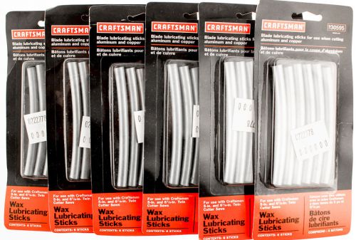 Lot of 6 craftsman lubricating sticks six packs wax for cutting aluminum new for sale