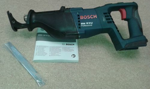 Bosch GSA18V-LI 18V li-ion Cordless Reciprocating Sabre Saw **FREE POSTAGE**