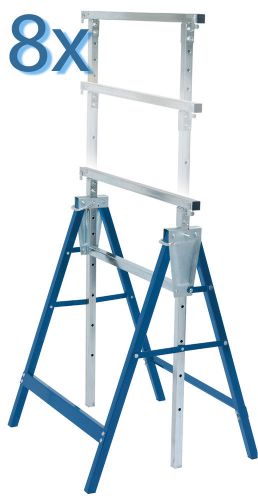 8 x strong telescopic builders trestles scaffolding diy workbench ladder for sale