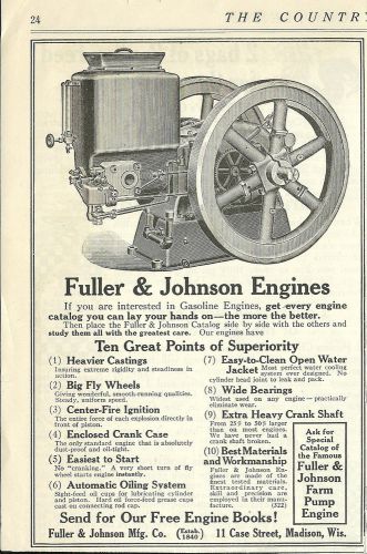 Nov.1911 Fuller &amp; Johnson Mfg.Co. Madison,Wis  Engine ad