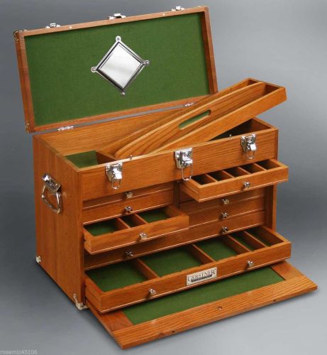 Gerstner international gi-531 red oak &amp; veneer hobby chest brand new item! for sale