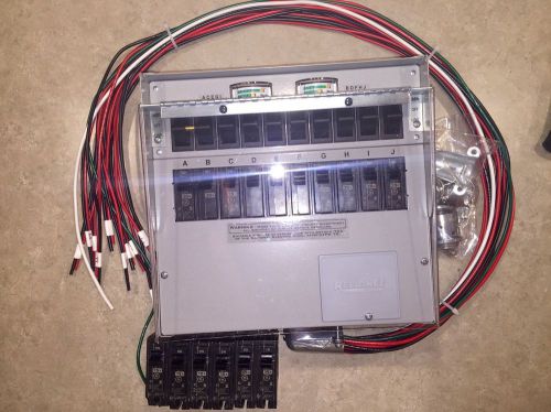 Reliance Q310C 30-Amp 10-Circuit Indoor Transfer Switch + Cover + Extras