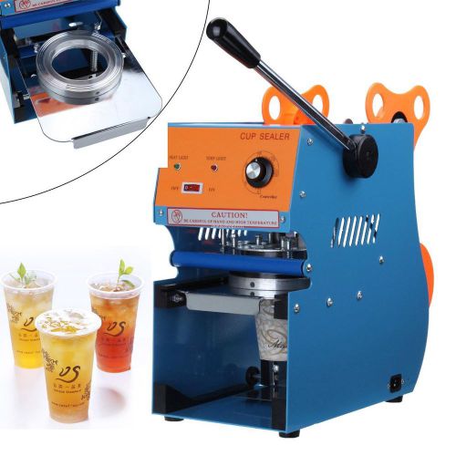 300w electric manual handle cup sealing machine sealer coffee tea boba bubble for sale