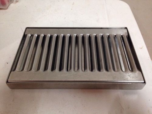 5&#034;beer drip tray - stainless steel - no drain - bar pub kegerator spill catcher for sale
