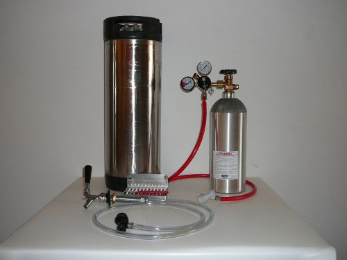 1 tap kegerator conversion kit with 1 pin lock corny keg for sale