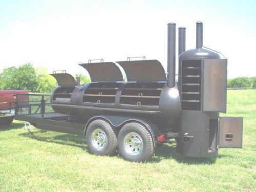 New custom bbq pit charcoal grill smoker style trailer for sale