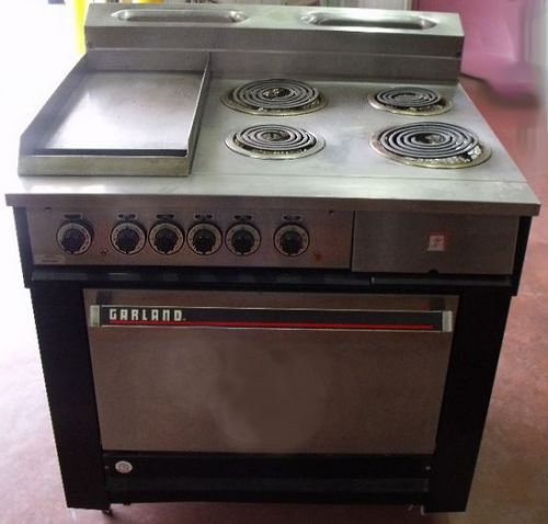 Garalnd electric range - 4 buners - 12&#034; flat top grill with oven for sale