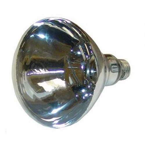 66118 Heat Lamp Bulb, White, Shatter Resistant, 250 Watt