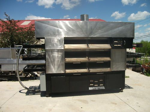 3 deck pizza pride (by randell) pizza oven with hood  model302-m for sale