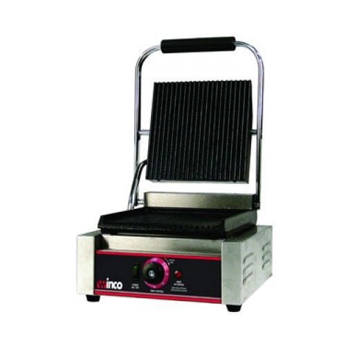 Winco EPG-1 Countertop Single Electric Italian Style Panini Grill