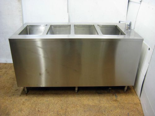 62&#034; Steam Table 4 Well Stainless Steel NSF Electric Buffet Hot Food Table 5&#039;