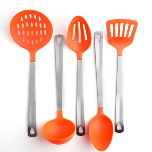 Prime pacific cook&#039;s corner 5 piece kitchen utensil set orange for sale