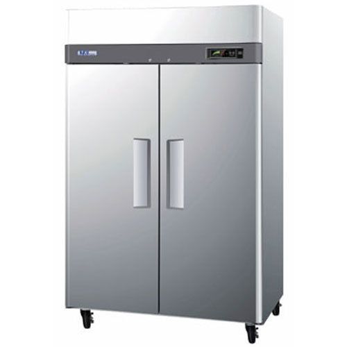 Turbo m3f47-2 reach-in freezer, 2 stainless steel doors, 51-3/4&#034; &#034; wide, 47 cubi for sale