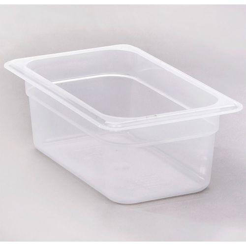 Cambro 1/4 gn food pan, 4&#034; deep, 6pk translucent 44pp-190 for sale