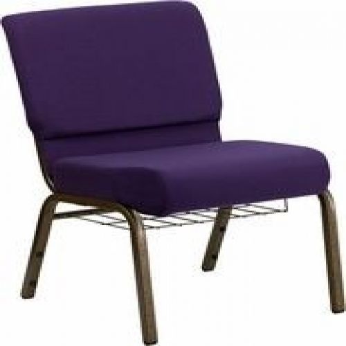 Flash Furniture FD-CH0221-4-GV-ROY-BAS-GG HERCULES Series 21&#039;&#039; Extra Wide Royal