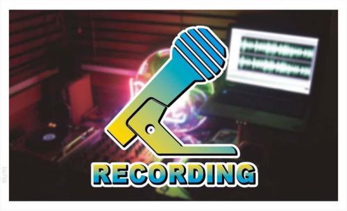 Bb799 recording studio banner shop sign for sale