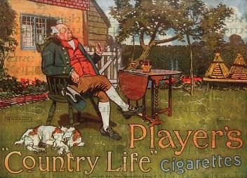 Players Cigarettes - Irish County Life- Pub &amp; Bar Print