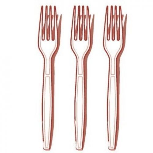 2523 Full Size Extra Heavy Forks - Bulk-1000 pcs White