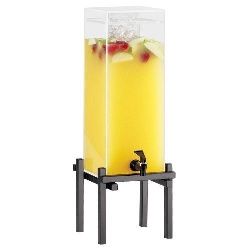 Cal-Mil 1132-1-13 1.5 Gallon Black One By One Beverage Dispenser