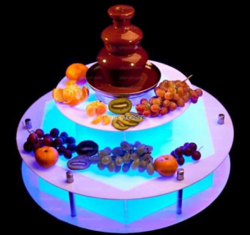 Remote control  chocolate fountain led base free shipping colors can change for sale