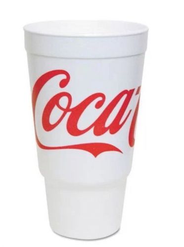 Dart 32CC32 Coca Cola foam cups red/white  20 Sleeves(15 Cups In Sleeve)