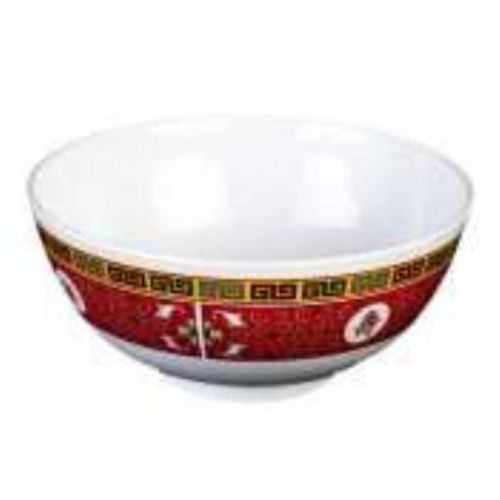 Thunder Group 12-Pack Longevity Collection Rice Bowl  8-Inch Diameter  Red