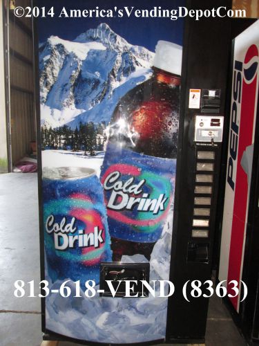 Cold drinks ~ dixie narco 501t can &amp; bottle soda vending machine ~ warranty!! #2 for sale