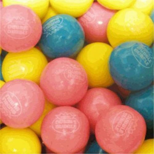 120 Dubble Bubble One Inch 1&#034; Gumballs Cotton Candy Gum Balls Candy