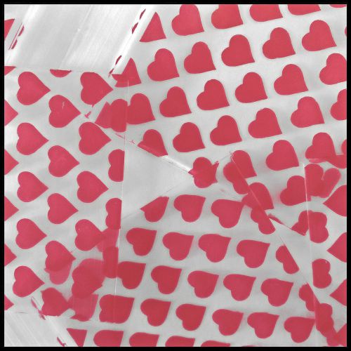 1,000 Red Hearts 2&#034; x 2&#034; Ziplock Bags