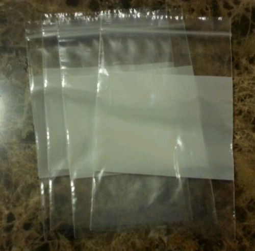 1000 ZipLock Bags 4&#034; x 6&#034; 2 mil Small Storage Clear Plastic Zipper Closure Bags